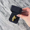 Vintage Heavy 18k Yellow Gold Blue Sapphire Naturalistic Statement Ring - Video showing the piece