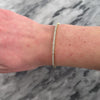 Estate 14k Yellow Gold 1cttw Diamond Sleek Flexible Bangle Bracelet 6.75