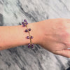 Vintage 14k Yellow Gold 40.92cttw Amethyst Abstract Grape Vine Bracelet - Video showing the piece