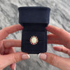 Vintage 18k Yellow Gold .94ct Opal Ruby Diamond Glittering Alternating Halo Cocktail Ring - Video showing the piece