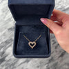 Estate 10k Rose Gold Champagne Diamond Sparkling Sweet Heart Slide Pendant - Video showing the piece