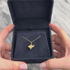 Vintage Small 14k Yellow Gold Ribboned Cat Charm / Pendant - Video showing the piece