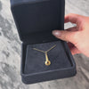 Antique 14k Yellow Gold Yellow Glass Satin Architectural Charm / Pendant - Video showing the piece