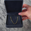 Vintage Italian 14k Yellow Gold Box Chain Necklace - Video showing the piece