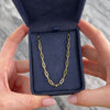 Vintage 14k Yellow Gold Gleaming Paperclip Link 3.4mm Chain - Video showing the piece