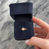 Antique 14k Yellow Gold Old European Cut Diamond Buttercup-Set Stunning Solitaire Ring - Video showing the piece