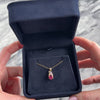 Vintage 14k Yellow Gold 1.73ct Pink Tourmaline Amethyst Pear Drop Pendant - Video showing the piece