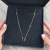Vintage 14k Yellow Gold 10.51cttw Amethyst 2.79cttw Garnet 2.64cttw Citrine 1.37ct Blue Topaz .93ct Smoky Quartz .86ct Peridot Long Multi-Cut Bezel Station Necklace - Video showing the piece