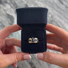 Vintage 14k Yellow Gold 1.96cttw Blue Sapphire Diamond Striking Bold Channel Shoulder Ring - Video showing the piece