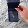 Vintage 14k Yellow Gold 2.4cttw Citrine Seed Pearl Geometric Floral Briolette Dangle Pendant - Video showing the piece