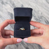 Vintage 14k Yellow Gold Blue Sapphire Diamond Fantastic Flourish Ring - Video showing the piece