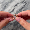 Estate Sonia B 14k Rose Gold 1.05cttw Diamond Articulated Band Ring 9.75