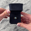 Vintage 14k Yellow Gold 2.6ct Sky Blue Topaz Chic Fanning Basket Ring - Video showing the piece
