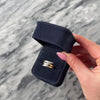 Vintage 14k Yellow & White Gold Diamond Sleek Dynamic Zig-Zag Ring - Video showing the piece