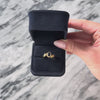Vintage 14k Yellow Gold Blue Sapphire Diamond Bypass Halo Ring - Video showing the piece