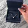 Estate Small 18k White Gold [Custom Carat] Sleek Channel Slide Pendant - Video showing the piece