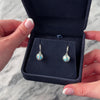 Estate Galatea 14k White Gold Carved Pearl Colorful Dangle Earrings - Video showing the piece