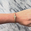 Vintage 14k Yellow Gold .71cttw Diamond Glittering Daisy Bangle Bracelet - Video showing the piece