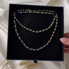 Antique Victorian 10k Yellow Gold Lapis Lazuli Beaded Necklace - Video showing the piece