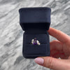 Vintage 18k Yellow & White Gold 2.68ct Amethyst Diamond Impressive Pear Mixed-Cut Cluster Cocktail Ring - Video showing the piece