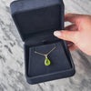 Vintage 14k Yellow Gold 5.5ct Peridot Diamond Teardrop Pendant - Video showing the piece