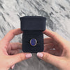 Vintage 14k Yellow Gold Lapis Lazuli Incredible Carved Coat Of Arms Signet Ring 6.00