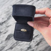 Antique 14k Yellow & White Gold Old Mine Cut Diamond Kite Trio Ring - Video showing the piece