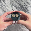 Estate 20k Yellow Gold Diamond Unusual Bezel-Set Classical Coin Stud Earrings - Video showing the piece