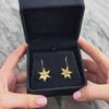 Vintage 14k Yellow Gold Elegant Sculptural Lily Flower Drop Earrings - Video showing the piece