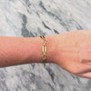 Vintage 14k Yellow Gold Textured Geometric Link Bracelet - Video showing the piece