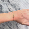 Vintage Italian 14k Yellow Gold Chic Twisting Line Bracelet - Video showing the piece