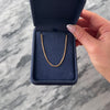 Vintage Italian 14k Rose Gold 1.7mm Stunning Dimensional Chevron Link Chain - Video showing the piece