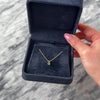 Vintage Small 14k Yellow Gold Emerald Bright Solitaire Pendant - Video showing the piece