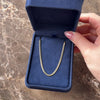 Vintage Italian 14k Yellow Gold 2.3mm Shiny Chic Boston Link Chain - Video showing the piece