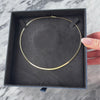 Vintage Italian 14k Yellow Gold Perfect Omega Chain Necklace - Video showing the piece