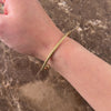 Vintage Italian 14k Yellow Gold Sleek Woven Braid Bracelet - Video showing the piece