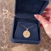 Vintage 14k Yellow Gold Qu'hier Que Demain Medallion Charm / Pendant - Video showing the piece