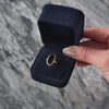 Vintage 10k Yellow Gold 2ct Onyx Elongated Oval Ring - Video showing the piece
