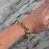 Vintage Italian 14k Yellow Gold Funky Dimensional Swish Bracelet - Video showing the piece