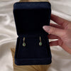 Vintage 14k Yellow Gold Emerald .208cttw Diamond Halo Leverback Earrings - Video showing the piece