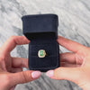 Vintage 14k Yellow Gold 1.41ct Emerald Diamond Striking Halo Ring - Video showing the piece