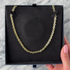 Vintage Italian 14k Yellow Gold Thick Cable Chain Long Necklace - Video showing the piece