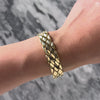 Vintage Italian 14k Yellow Gold Dimensional Snake Scale Bracelet - Video showing the piece