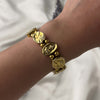 Vintage 14k Yellow Gold Diamond Art Nouveau Ladies Slide Bracelet - Video showing the piece