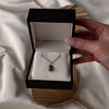 Antique 14k White Gold 2.06ct Rectangular Synthetic Ruby Charm Pendant - Video showing the piece