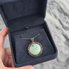 Vintage Large 14k Yellow Gold 25.15ct Jade Open Geometric Medallion Pendant - Video showing the piece