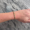 Vintage 14k Yellow & White Gold .56cttw Diamond Infinity Link Square Station Bracelet - Video showing the piece