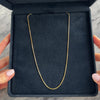 Vintage Italian 14k Yellow Gold Sleek Snake Chain Necklace - Video showing the piece