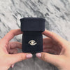 Vintage 14k White Gold Pearl Diamond Sparkling Pavã© Bypass Ring - Video showing the piece