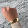 Vintage Italian 14k Yellow Gold Cobblestone Bracelet - Video showing the piece